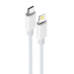 Maxlife MXUC-05 kaabel USB-C - Lightning 1,0 m 20W, valge hind ja info | Mobiiltelefonide kaablid | kaup24.ee