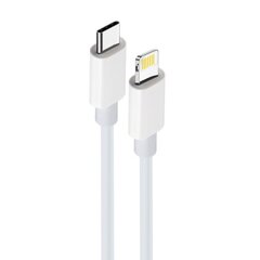 Maxlife MXUC-05 cable USB-C - Lightning 2,0 m 20W white цена и информация | Кабели для телефонов | kaup24.ee