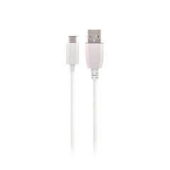 Maxlife kaabel USB - USB-C 2,0 m 2A, valge hind ja info | Mobiiltelefonide kaablid | kaup24.ee
