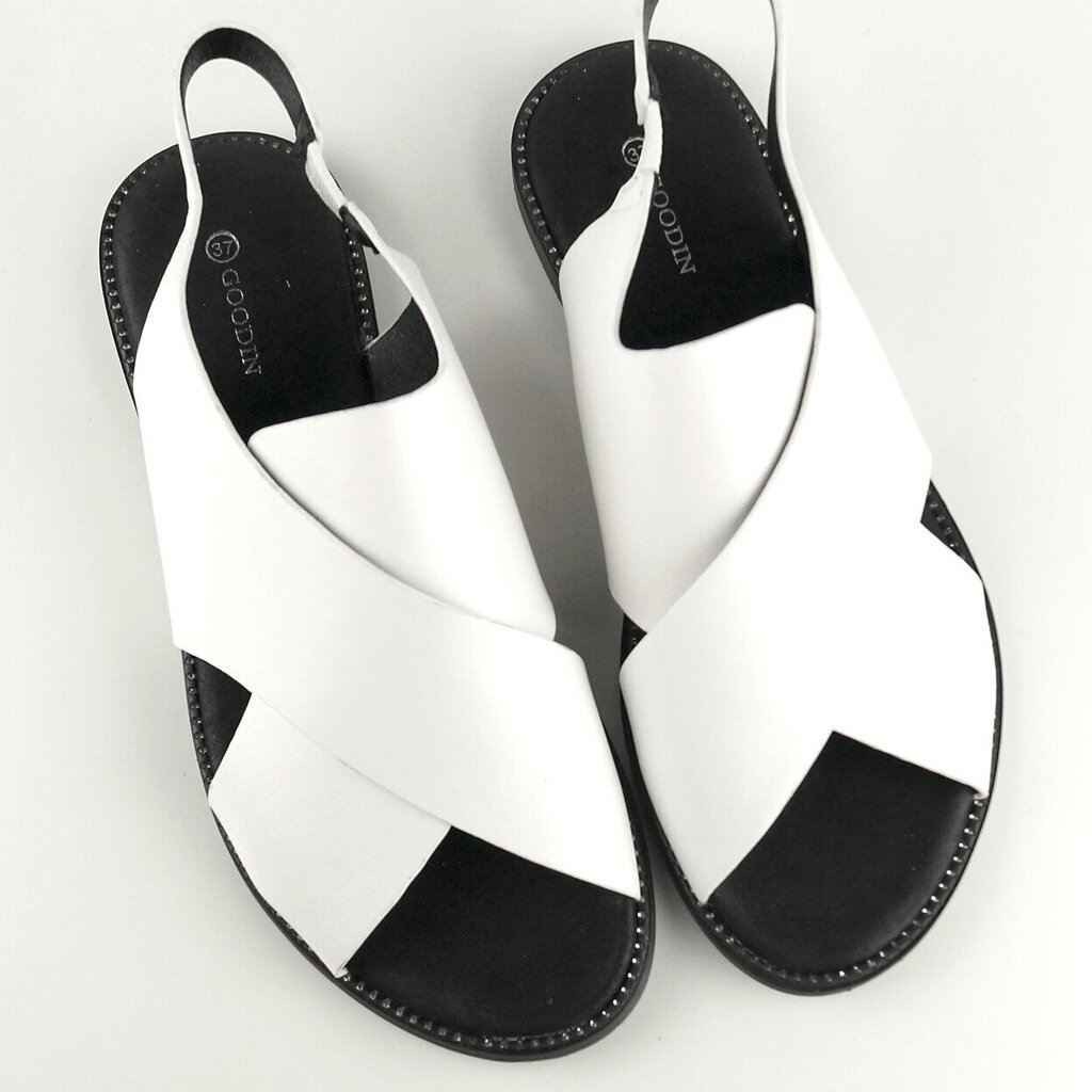 Jalanõud naistele Goodin, valge hind ja info | Naiste sandaalid | kaup24.ee
