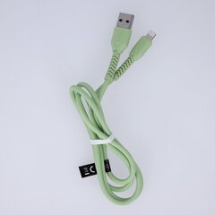 Maxlife MXUC-04 cable USB - Lightning 1,0 m 3A green цена и информация | Кабели для телефонов | kaup24.ee