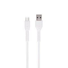 Maxlife MXUC-04 cable USB - microUSB 1,0 m 3A white цена и информация | Кабели для телефонов | kaup24.ee