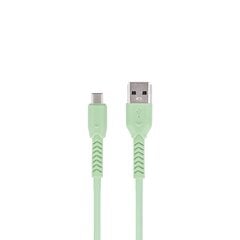 Maxlife MXUC-04 kaabel USB - USB-C 1,0 m 3A, roheline цена и информация | Кабели для телефонов | kaup24.ee