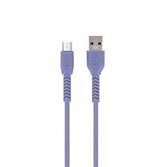 Maxlife MXUC-04 kaabel USB - microUSB 1,0 m 3A, lilla цена и информация | Кабели для телефонов | kaup24.ee