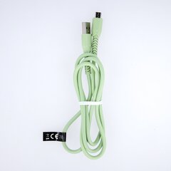 Maxlife MXUC-04 kaabel USB - microUSB 1,0 m 3A, roheline hind ja info | Mobiiltelefonide kaablid | kaup24.ee