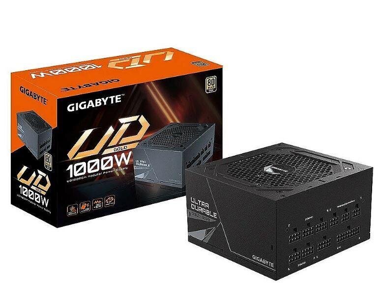 Power Supply|GIGABYTE|1000 Watts|Efficiency 80 PLUS GOLD|MTBF 100000 hours|GP-UD1000GM цена и информация | Toiteplokid (PSU) | kaup24.ee