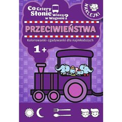 Книжка-раскраска для детей "что четыре слона везут в фургоне?" цена и информация | Книжки - раскраски | kaup24.ee