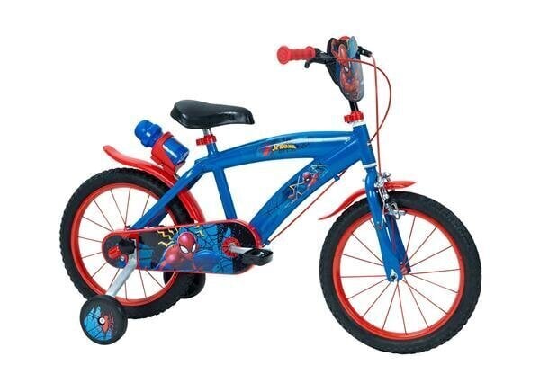 Laste jalgratas Huffy Spider-Man 16" Bike, sinine/punane hind ja info | Jalgrattad | kaup24.ee
