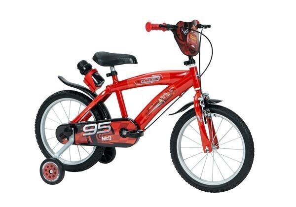 Laste jalgratas Huffy Cars 16" Bike, punane hind ja info | Jalgrattad | kaup24.ee