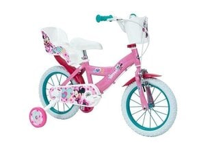 Laste jalgratas Huffy Minnie 14", roosa/valge цена и информация | Велосипеды | kaup24.ee