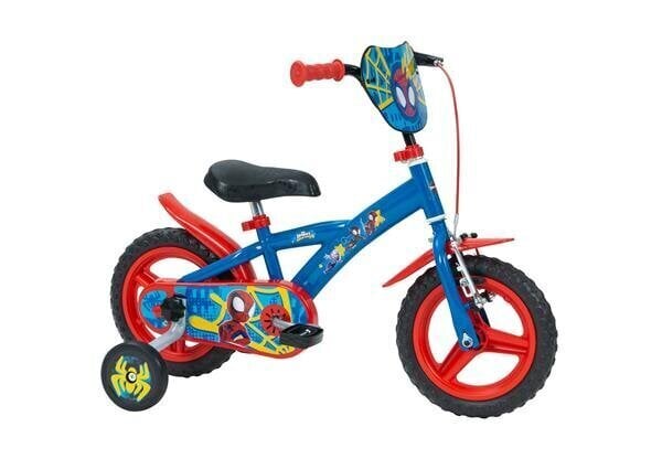 Laste jalgratas Huffy Spider-Man 12" Bike, sinine / punane hind ja info | Jalgrattad | kaup24.ee