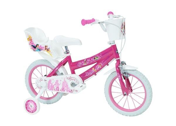 Laste jalgratas Huffy Princess 14" Bike, valge/roosa цена и информация | Jalgrattad | kaup24.ee