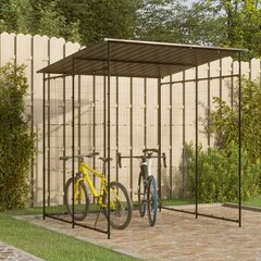 vidaXL jalgrattakuur 190x190x222 cm teras must hind ja info | Kuurid ja aiamajad | kaup24.ee