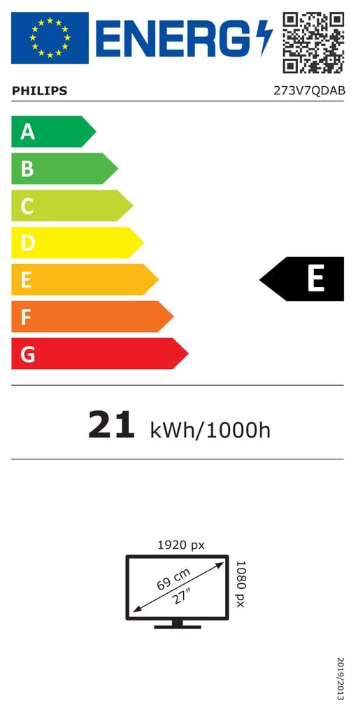 Philips 273V7QDAB/00 цена и информация | Monitorid | kaup24.ee