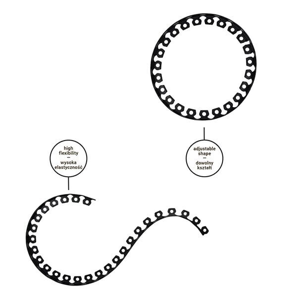 Muruäärise komplekt Easy Border 40 mm, hall hind ja info | Aiad ja tarvikud | kaup24.ee