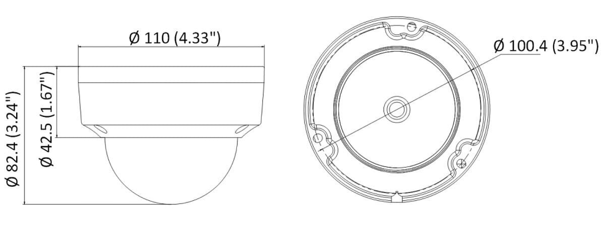 VANDAALIKINDEL IP-KAAMERA DS-2CD1153G0-I(2.8MM)(C) - 5 Mpx Hikvision hind ja info | Valvekaamerad | kaup24.ee