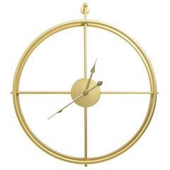 vidaXL seinakell, kuldne, 52 cm, raud цена и информация | Часы | kaup24.ee