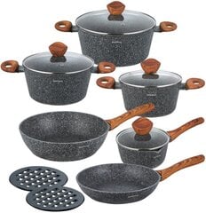 набор из 12 предметов klausberg granite pot kb-7242 granite wood цена и информация | Кастрюли, скороварки | kaup24.ee