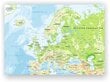 Cork pilt - maailmakaart tihvtidega. Euroopa mäed цена и информация | Seinapildid | kaup24.ee