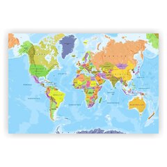Korgimaaling – värviline maailmakaart. leedu keel hind ja info | Seinapildid | kaup24.ee