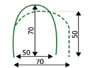 Kiletunnel Vanaema, 4m hind ja info | Kasvuhooned | kaup24.ee