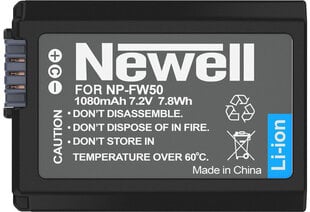 Newell battery Sony NP-FW50 цена и информация | Sony Мобильные телефоны, Фото и Видео | kaup24.ee