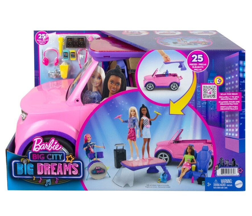 Mänguauto Mattel Barbie Big City Big Dreams GYJ25 цена и информация | Tüdrukute mänguasjad | kaup24.ee