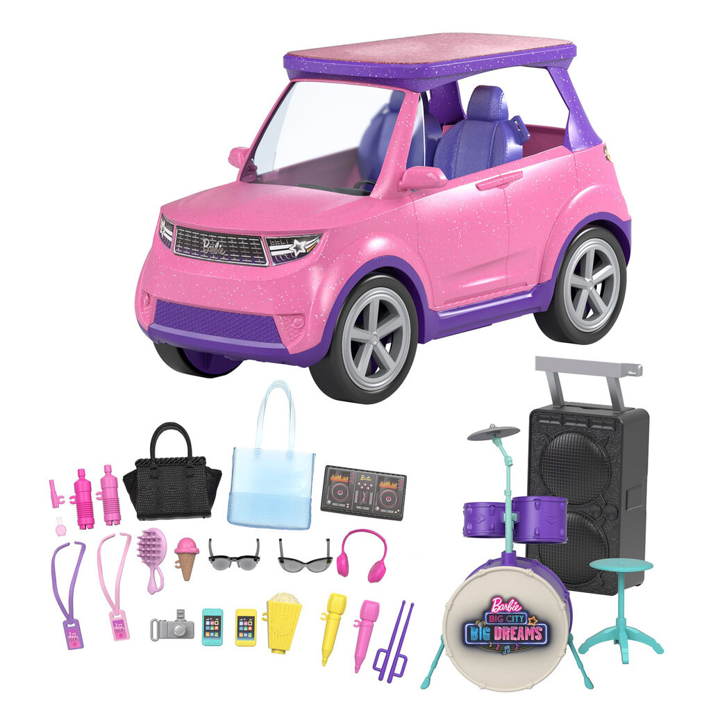 Mänguauto Mattel Barbie Big City Big Dreams GYJ25 hind ja info | Tüdrukute mänguasjad | kaup24.ee