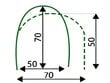 Kiletunnel Vanaema, 6m hind ja info | Kasvuhooned | kaup24.ee