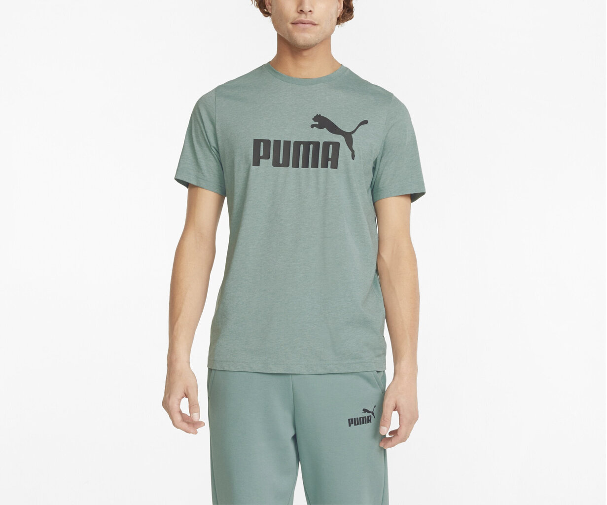 Puma T-Särgid Ess Heather Tee Green 586736 50 586736 50/XL hind ja info | Meeste T-särgid | kaup24.ee