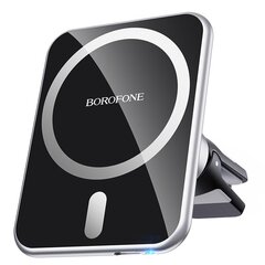 Laadija-hoidja auto Borofone BH43 Xperience Magsafe 15W must, magnetiline hind ja info | Mobiiltelefonide laadijad | kaup24.ee