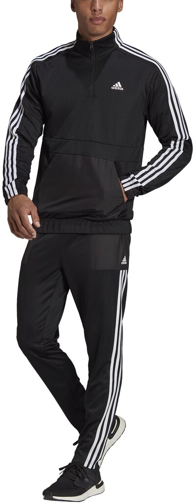 Adidas Spordikostüümid Mts Tricot 1/4z Black HE2233 HE2233/XL/T hind ja info | Meeste spordiriided | kaup24.ee