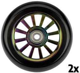 Колеса для самоката Black Dragon, 2 шт, 100 x 24 мм, разные цвета / черные цена и информация | Самокаты | kaup24.ee