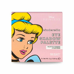 Палитра теней для глаз Mad Beauty DIsney Princess Cinderelle Mini (9 x 1,1 g) цена и информация | Тушь, средства для роста ресниц, тени для век, карандаши для глаз | kaup24.ee