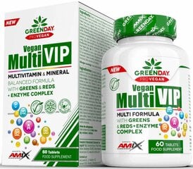 Amix Nutrition GreenDay@ ProVegan Vegan Multi VIP 60 tabletid hind ja info | Vitamiinid, toidulisandid, preparaadid tervise heaoluks | kaup24.ee