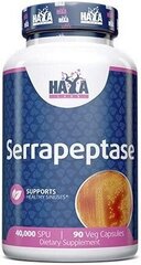 Toidulisand Haya Labs Serrapeptase 40000 SPU 90 vege kapslit hind ja info | Vitamiinid, toidulisandid, preparaadid tervise heaoluks | kaup24.ee