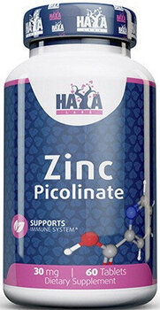 Haya Labs Zinc Picolinate 30 mg 60 tabletid hind ja info | Vitamiinid, toidulisandid, preparaadid tervise heaoluks | kaup24.ee