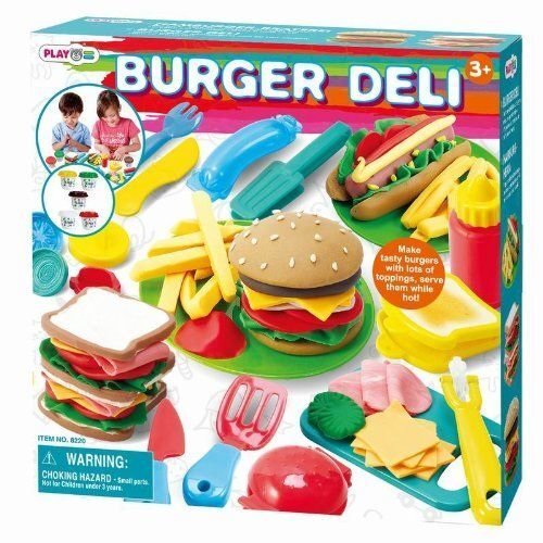 Plastiliini komplekt Hamburger Playgo Dough 8220 цена и информация | Arendavad mänguasjad | kaup24.ee