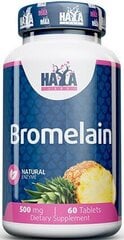 Haya Labs Бромелайн 500 мг 60 капсул цена и информация | Витамины, пищевые добавки, препараты для хорошего самочувствия | kaup24.ee