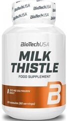 Toidulisand Biotech USA Milk Thistle - maarjaohakas - 60 kapslit цена и информация | Витамины, пищевые добавки, препараты для хорошего самочувствия | kaup24.ee