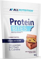 Proteiinibatoonid AllNutrition Protein Bites 125 g - sarapuupähkli vanill hind ja info | Batoonid | kaup24.ee