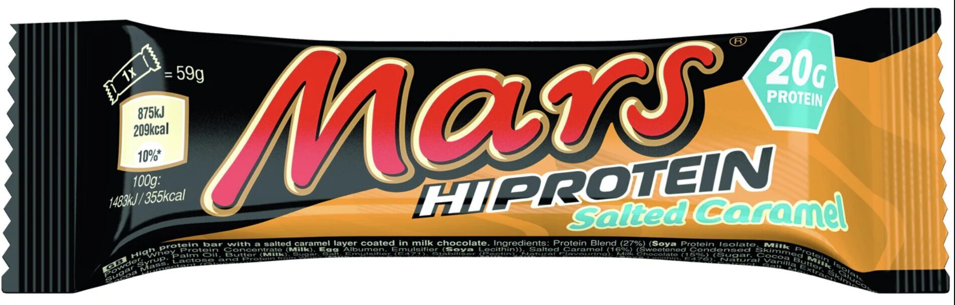 Mars Protein Mars High Protein Bar - Salted Caramel 59 g hind ja info | Supertoit | kaup24.ee