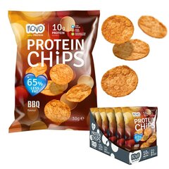 Novo Nutrition Protein Chips 30 g - BBQ hind ja info | Vitamiinid, toidulisandid, preparaadid tervise heaoluks | kaup24.ee