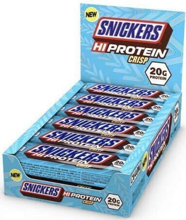 Mars Protein Snickers High Protein Crisp batoon 55 g hind ja info | Vitamiinid, toidulisandid, preparaadid tervise heaoluks | kaup24.ee