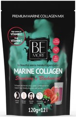 Be more Marine Collagen 120 g Maasikas &amp; Mustsõstar hind ja info | Vitamiinid, toidulisandid, preparaadid tervise heaoluks | kaup24.ee