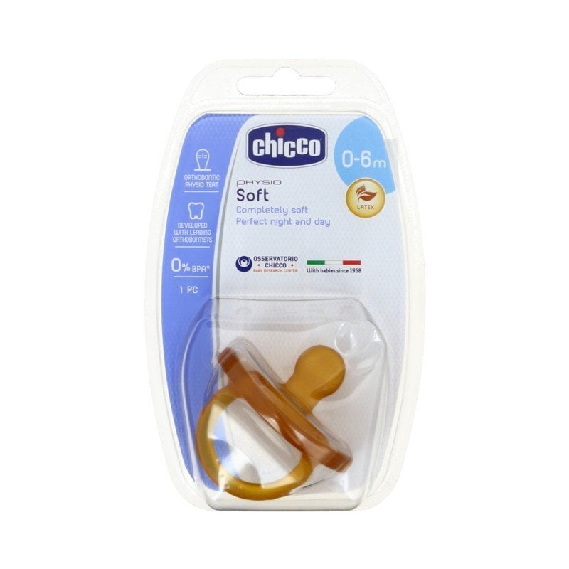 CHICCO Physio Soft lutt silikoonist, 0+ цена и информация | Lutid | kaup24.ee