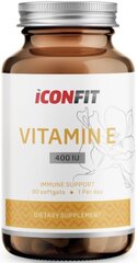 Iconfit Vitamin E 400 IU 90 kapslit hind ja info | Vitamiinid, toidulisandid, preparaadid tervise heaoluks | kaup24.ee