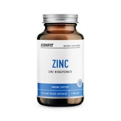 Iconfit Zinc 90 kapslit hind ja info | Vitamiinid, toidulisandid, preparaadid tervise heaoluks | kaup24.ee