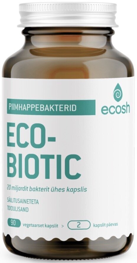 Ecosh Ecobiotic probiootikumid 90 vege kapslit hind ja info | Vitamiinid, toidulisandid, preparaadid tervise heaoluks | kaup24.ee