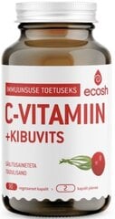 Ecosh C vitamiin + Kibuvits 90 kapslit hind ja info | Vitamiinid, toidulisandid, preparaadid tervise heaoluks | kaup24.ee